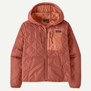 Patagonia Quilted Hooded Jacket in Rust